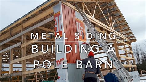 metal siding pole barn houses|install metal siding on barn.